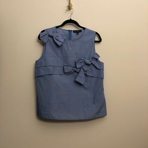 NWT Banana Republic Chambray Bow Shirt